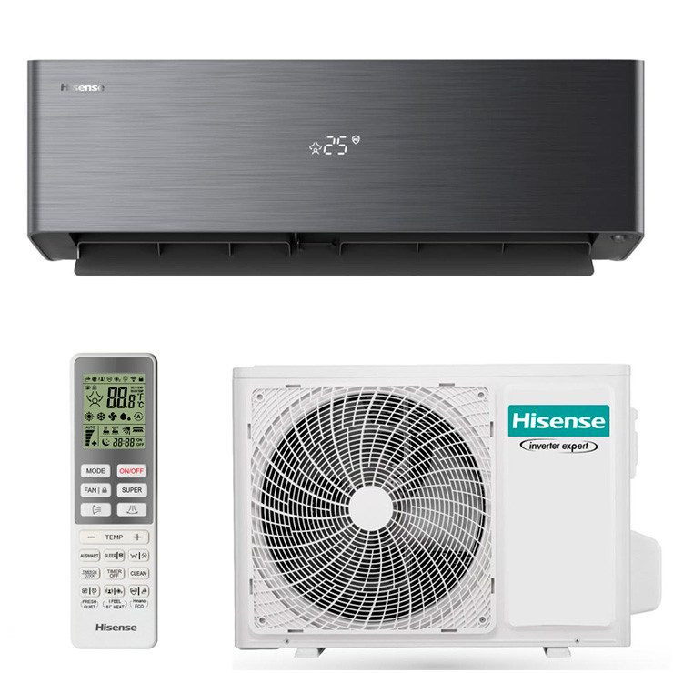 Инверторен стенен климатик Hisense, модел:QH35XV4BG/AS35XV4EW Energy Pro X Black WiFi - Image 3